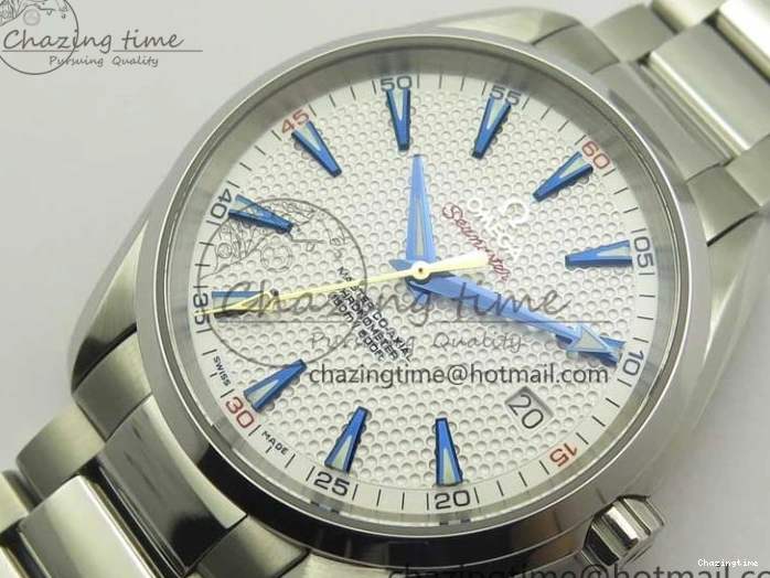 0121 Bright Aqua Terra Master Ryder Cup Edition VSF 1:1 Best Edition White Textured Dial on SS Bracelet A8500 Super Clone 8018